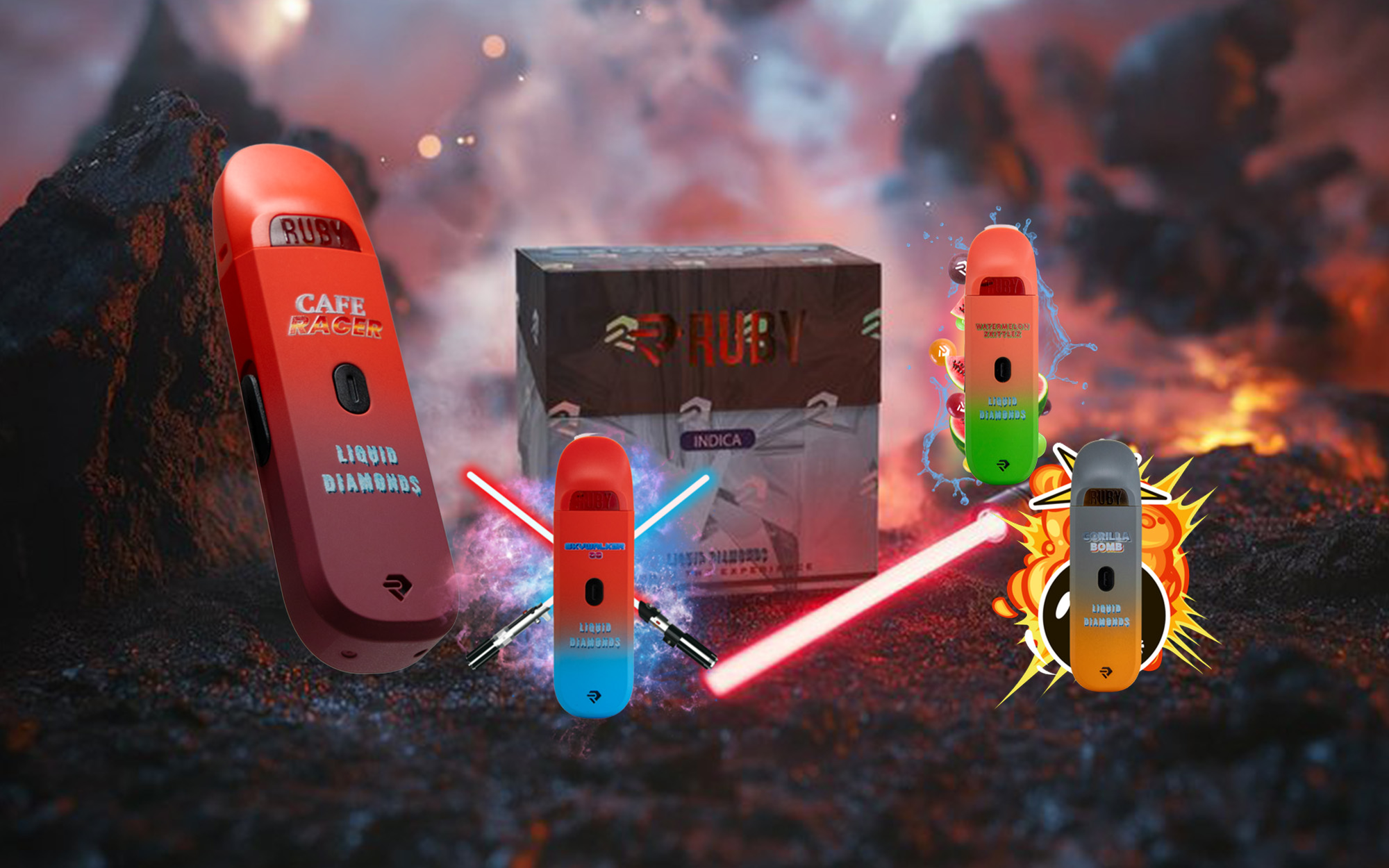 How to use Ruby 2G Liquid Diamonds Disposable Vape